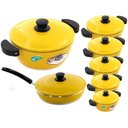 Ver imagem 1 de Jogo de Panelas 7 Peças Gulê Alumínio Fundido Amarelo