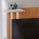 Ver imagem 2 de Painel Suspenso Home TV até 32 Polegadas Nichos Prateleira Itália:Cedro/Off White