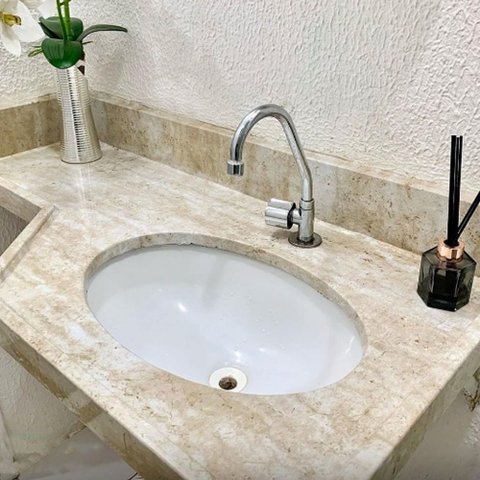 Adesivo para Pia Bancada Imprimax Gold Pedra Mármore Travertino Super Gloss Tacolado Papel de Parede