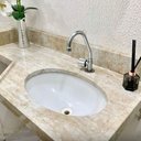 Ver imagem 1 de Adesivo para Pia Bancada Imprimax Gold Pedra Mármore Travertino Super Gloss Tacolado Papel de Parede