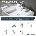 Ver imagem 7 de Cuba Lavabo Banheiro em Cerâmica Louça Quadrada Branca Apoio Tubrax