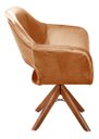 Ver imagem 2 de Poltrona Decorativa Zara Base Giratória - Veludo Terracota