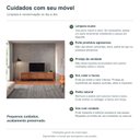 Ver imagem 5 de Rack Arco 188 cm Porta Sextavada Incolar Cedro