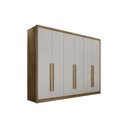 Ver imagem 4 de Guarda Roupa Casal 6 Portas (2 C/ Espelho) e 8 Gavetas Bandeira/himalaia Cumaru 23 - Novo Horizonte