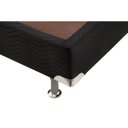 Ver imagem 4 de Cama Box Base Casal Universal Suede Nero Black (138x188x20) - Ortobom