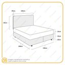 Ver imagem 2 de Cama Box + Cabeceira Painel e Colchão de Molas Ensacadas Airtech Queen 158cm