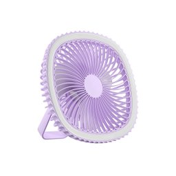 Mini Ventilador Mesa Usb Silencioso:lilás - 4
