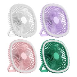 Mini Ventilador Mesa Usb Silencioso:lilás - 2