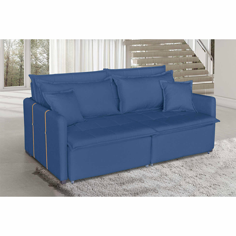 Sofá Cama Dubai 4 Lugares 1,80m Retrátil e Reclinável | Conforto e Design Moderno  de Casa Estofados
