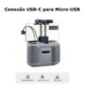Cabo Otg Usb-c para Micro-usb Dji Mini 2/3, Air 2/2s, Mavic 3 e Osmo Pocket - 7