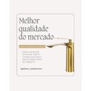 Ver imagem 7 de Torneira Banheiro Dourada Quente e Fria Grécia Monocomando 100% Metal Premium Goldenx