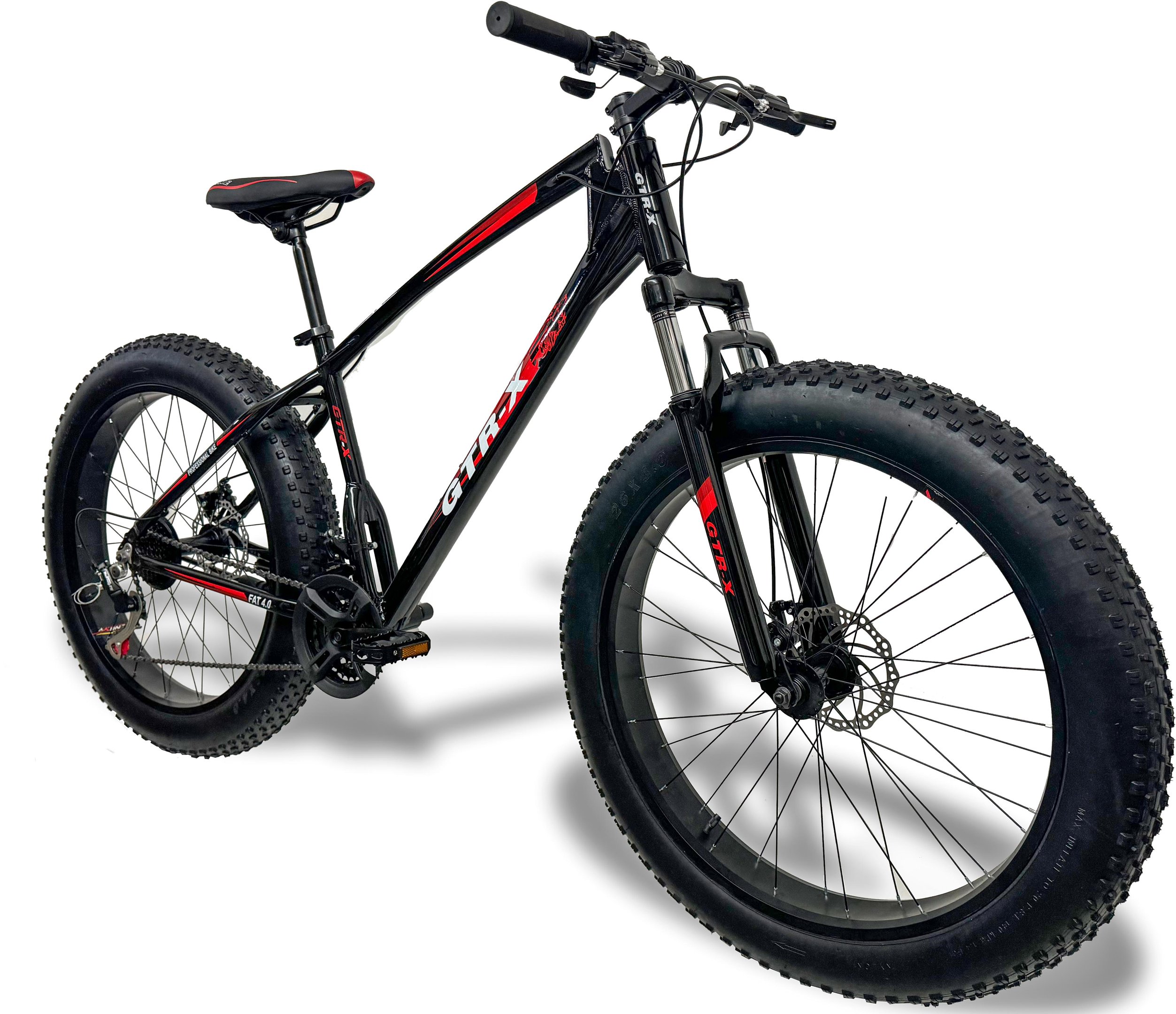 Bicicleta Fat Bike Gtr-x Aro 26 X 4.0 Freios Disco Shimano - Preto - 17 " - 2