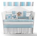 Ver imagem 1 de Kit Berço Enxoval de Bebê Jardim Pássaros Azul
