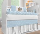 Ver imagem 3 de Kit Berço Enxoval de Bebê Jardim Pássaros Azul