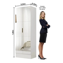 Ver imagem 2 de Sapateira Multiuso Marica Premium 2 Portas com Espelho Carioca Moveis Cinamomo