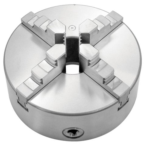 Placa para Torno Universal 4 Castanhas - 100mm - F. Traseira