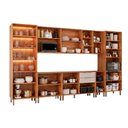 Ver imagem 5 de Cozinha Modulada 8 Peças Brilhante com 1 Cristaleira 3 Balcões 3 Armários Aéreo e 1 Torre