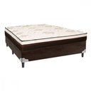 Ver imagem 2 de Cama Box com Colchão de Casal 138x188x48cm Veneza Marrom Marrom com Bege