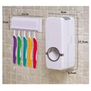 Ver mais imagens de Dispenser Aplicador Creme Dental Pasta Dente Suporte Escovas