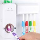 Ver imagem 4 de Dispenser Aplicador Creme Dental Pasta Dente Suporte Escovas