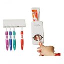 Ver imagem 5 de Dispenser Aplicador Creme Dental Pasta Dente Suporte Escovas
