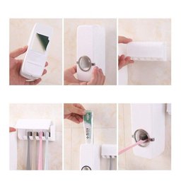 Dispenser Aplicador Creme Dental Pasta Dente Suporte Escovas - 2