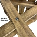 Ver imagem 3 de Kit 2 Espreguiçadeiras de Madeira com Mesinha/Banquinho Multiuso Madeiral