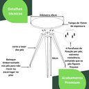 Ver imagem 6 de Mesinha Lateral De Canto Para Sala e Quarto Redonda P.P