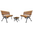 Ver imagem 1 de Conjunto de Bancos (1,50m) Modelo Cavalo e Mesa (90cm) Madeira Maciça