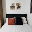 Ver imagem 3 de 1 Módulo de Cabeceira para Cama Solteiro Queen King Estofada 60x20cm