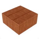 Ver imagem 6 de Puff Decorativo Para Sala de Estar Quadrado Milano 90x90cm W01 Couríssimo Camel - Lyam Decor