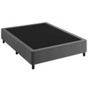 Ver imagem 2 de Conjunto Box Cinza +Colchão Molas Ensacadas Casal 138x188x74