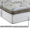 Ver imagem 5 de Conjunto Box Cinza +Colchão Molas Ensacadas Casal 138x188x74