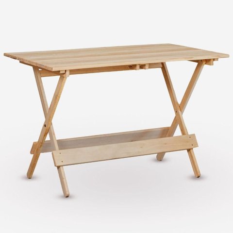Mesa Dobrável 120x70 em Eucalipto sem Pintura