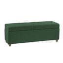 Ver imagem 3 de Recamier Bau Paris 1,40m Veludo Verde - Clique Decorações
