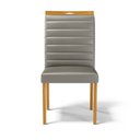 Ver imagem 4 de Kit com 6 Cadeiras Sara Madeira Maciça Estofadas para Mesa de Jantar Veludo Chumbo 109