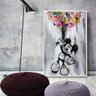 Quadro Mickey Mouse Balão Abstrato:90x60 cm/DOURADA - 5