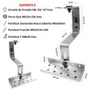 Ver imagem 5 de Kit Estrutura Suporte Fixador 1,20m Para 04 Placas Painel Solar Alumínio e Inox | Telha Cerâmica Cim