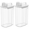 Kit 2 Dispensers com Medidor New Retrô Coza 1,5l Potes Lavanderia Organização - 1