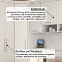 Ver imagem 4 de Quarto Modulado Casal de Canto com Guarda-roupas Maleiro e Cabeceira Alpes Master Luciane Móveis