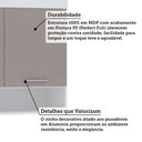 Ver imagem 4 de Armário Aéreo Maleiro Modulado 97cm 2 Portas Alpes Luciane Móveis