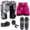 Kit Boxe Muay Thai Fheras Top Caveira Branca (03003532) - 1
