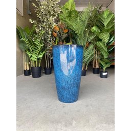 Vaso Grande para Planta Sala Varanda Jardim (liso/azul-marinho) - 6