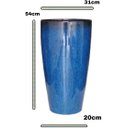 Ver imagem 2 de Vaso Grande para Planta Sala Varanda Jardim (liso/azul-marinho)