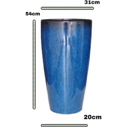 Vaso Grande para Planta Sala Varanda Jardim (liso/azul-marinho) - 2