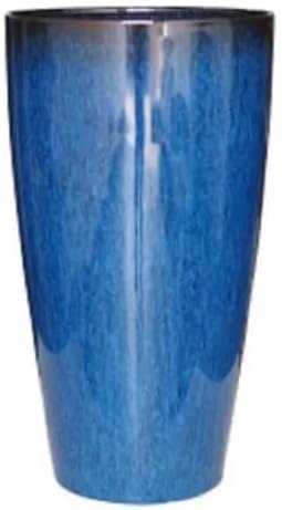 Vaso Grande para Planta Sala Varanda Jardim (liso/azul-marinho)