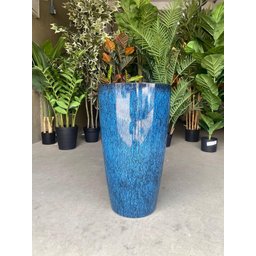 Vaso Grande para Planta Sala Varanda Jardim (liso/azul-marinho) - 3