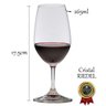 Kit 6 Taças Cristal de Vinho 17,5cm Altura Importado 265ml - 2