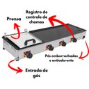 Ver imagem 2 de Chapa de Lanche com Prensa À Gás 97x30cm Pratic