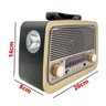 Rádio Vintage Retrô Antigo Bluetooth Usb Am Fm Usb - 2